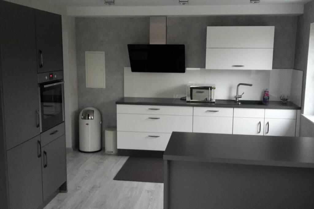 Ferienwohnung Weserblick ヘッシシュ・オルデンドルフ エクステリア 写真
